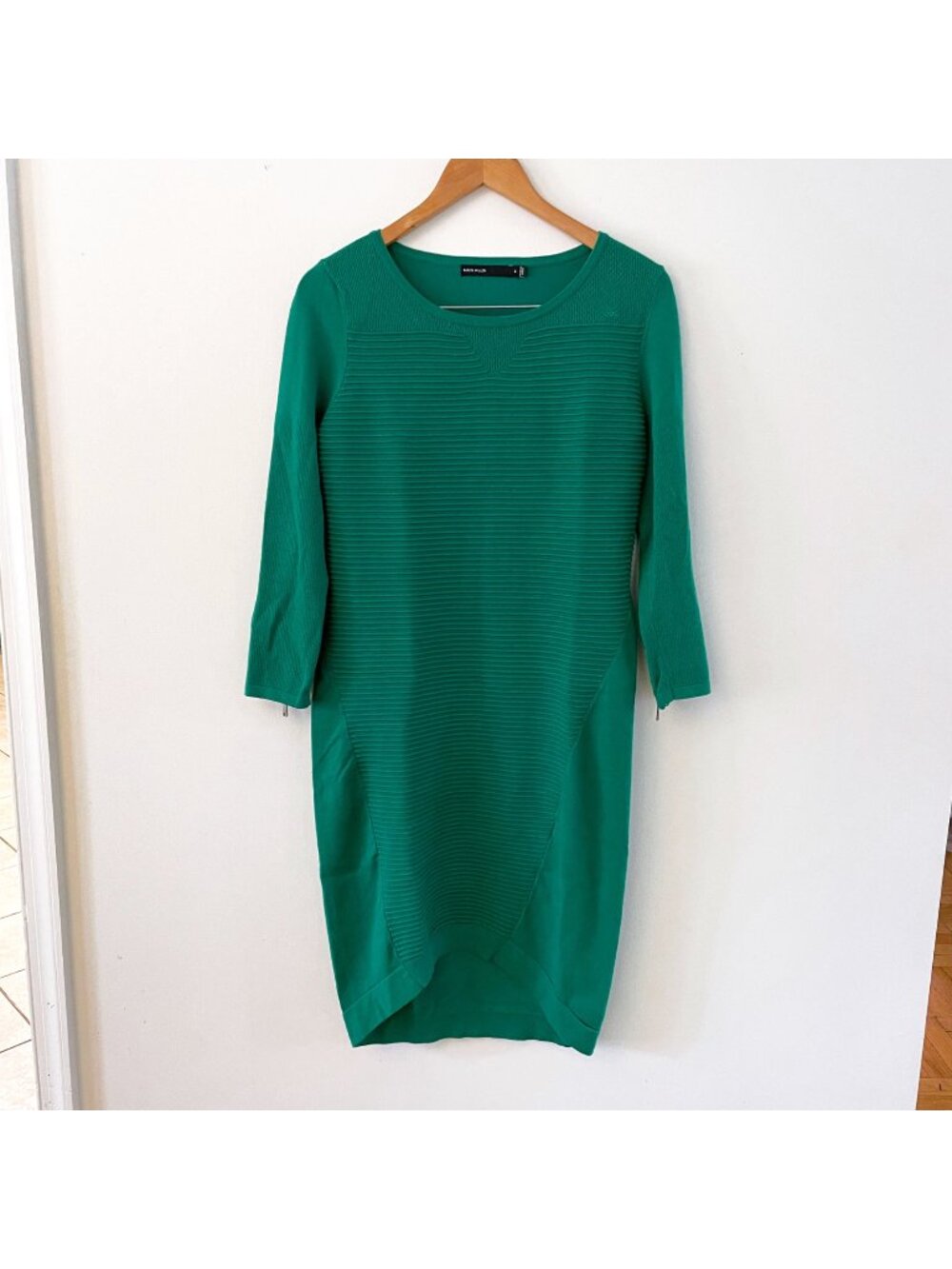 Karen Millen Green Knit Dress, Size 4